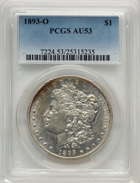 1893-O Morgan Dollar PCGS AU53