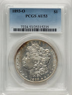 1893-O Morgan Dollar PCGS AU53