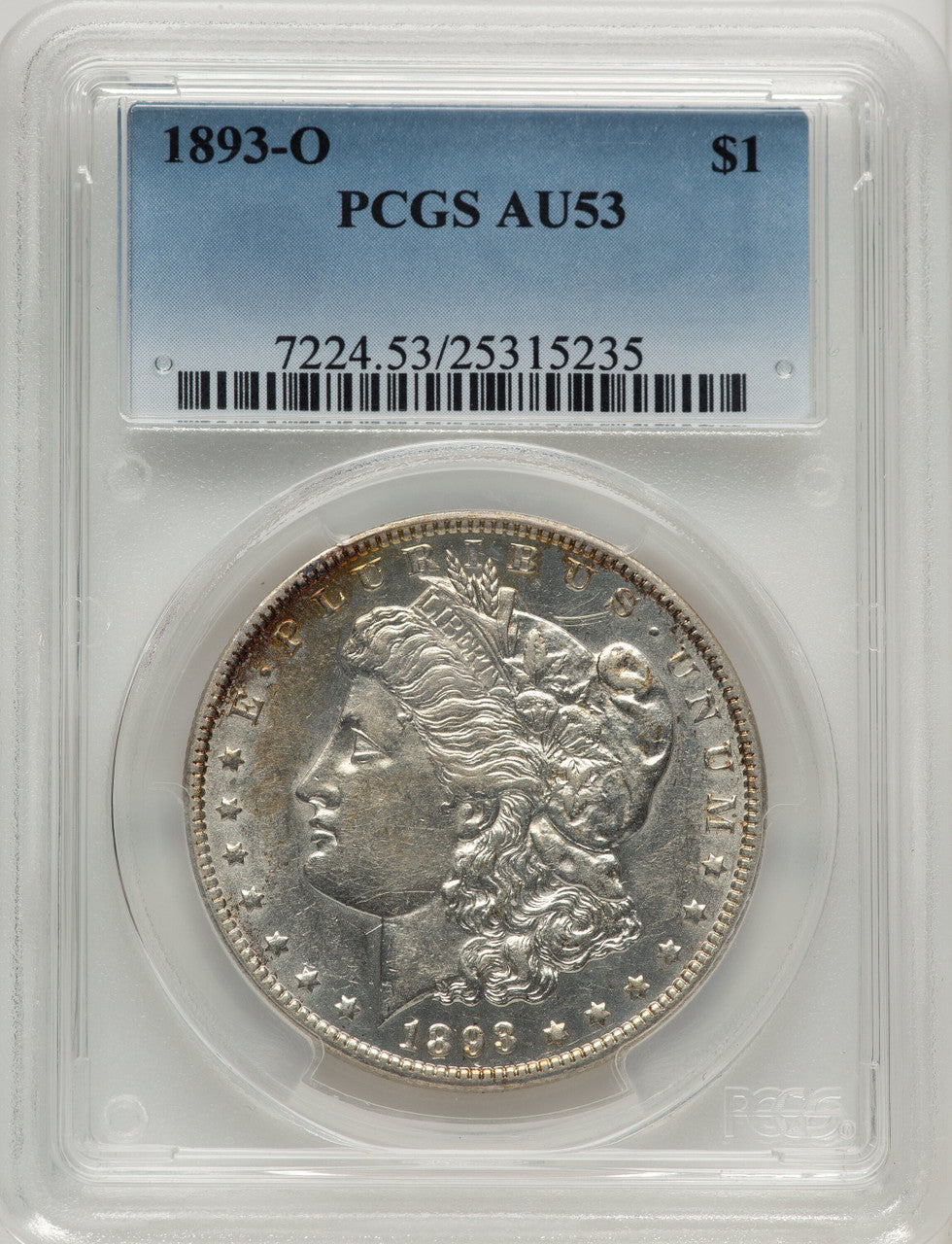1893-O Morgan Dollar PCGS AU53