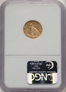 1912 $2.50 Brown Label Indian Quarter Eagle NGC MS61