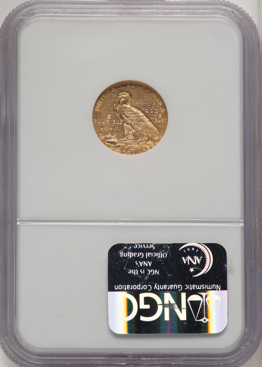 1912 $2.50 Brown Label Indian Quarter Eagle NGC MS61