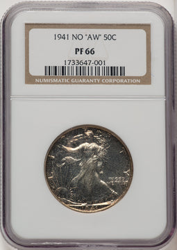 1941 50C Proof Walking Liberty Half Dollar NGC PR66