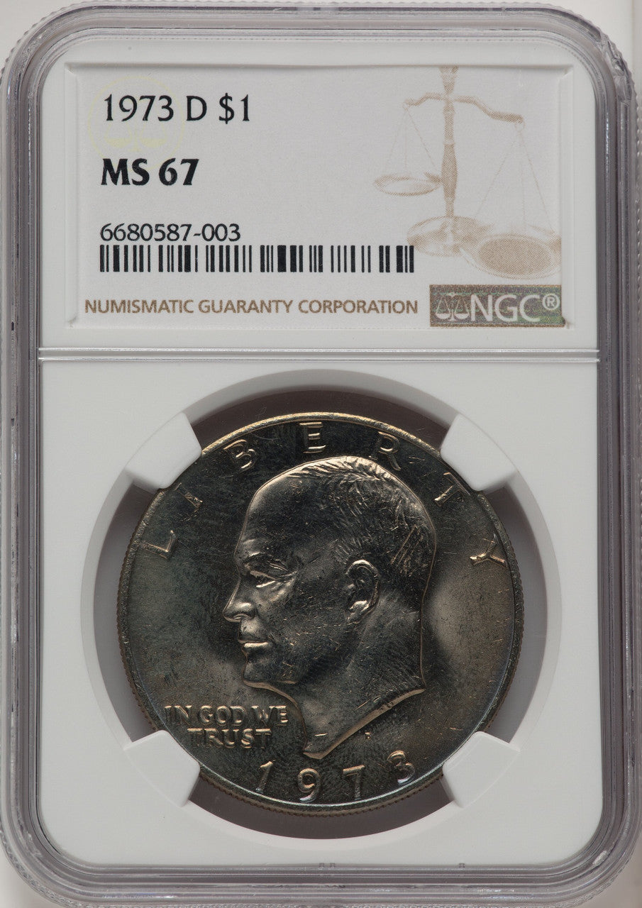 1973-D $1 Eisenhower Dollar NGC MS67 (774226021)
