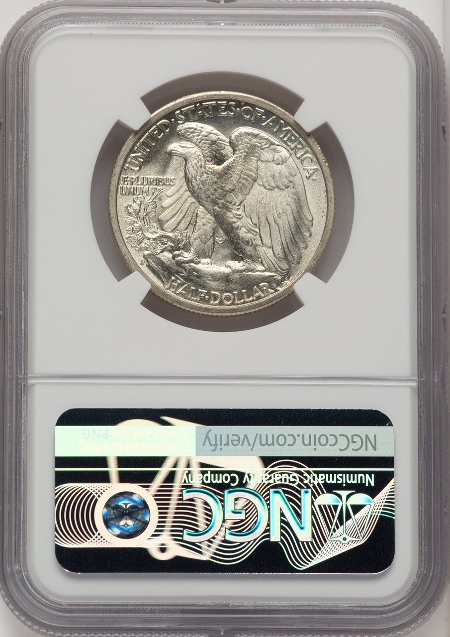 1943-S 50C Walking Liberty Half Dollar NGC MS67 (774226020)