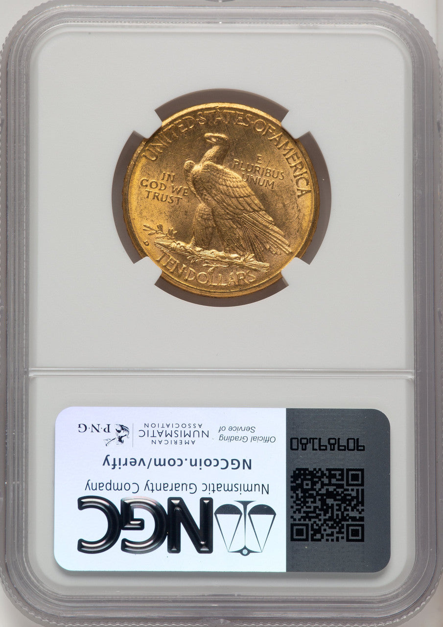 1910-D $10 Indian Eagle NGC MS63 (774226023)