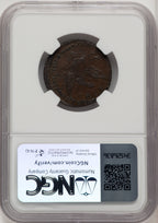 1789 Mott Token Thin Planchet Plain Edge BN Colonials NGC MS61
