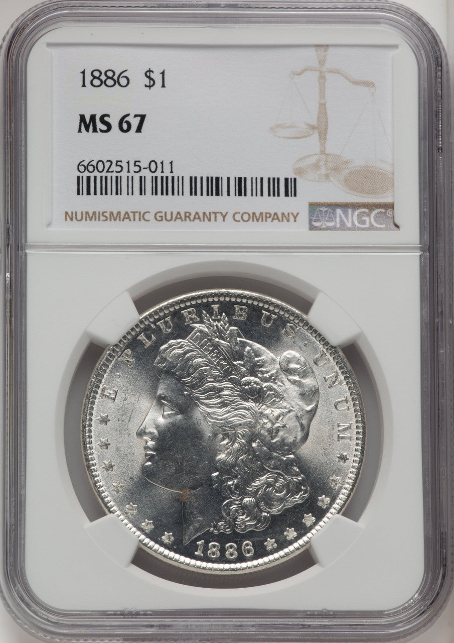 1886 Morgan Dollar NGC MS67 (520445022)