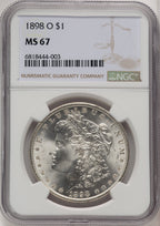 1898-O Morgan Dollar NGC MS67 (520445026)