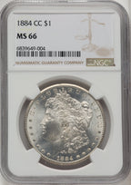 1884-CC Morgan Dollar NGC MS66 (520445019)