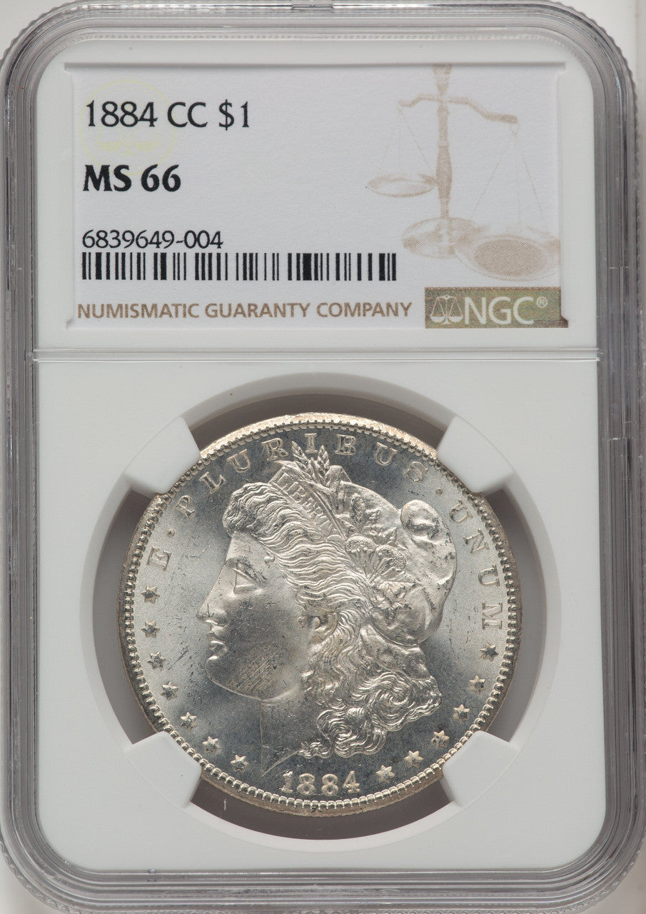1884-CC Morgan Dollar NGC MS66 (520445019)