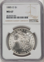 1885-O Morgan Dollar NGC MS67 (520445020)