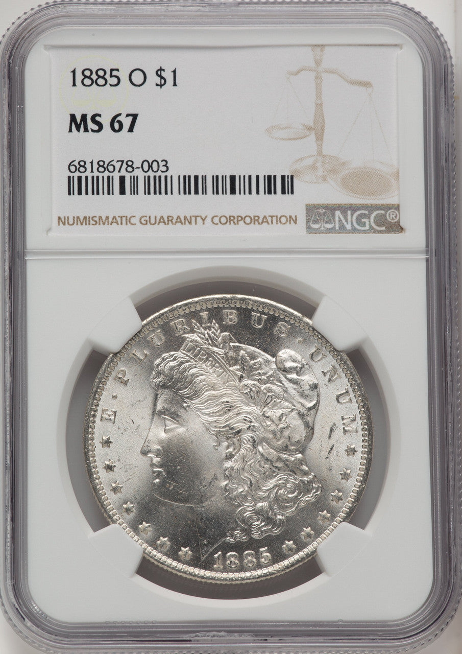 1885-O Morgan Dollar NGC MS67 (520445020)