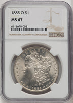 1885-O Morgan Dollar NGC MS67 (520445021)