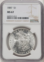 1887 Morgan Dollar NGC MS67 (520445024)
