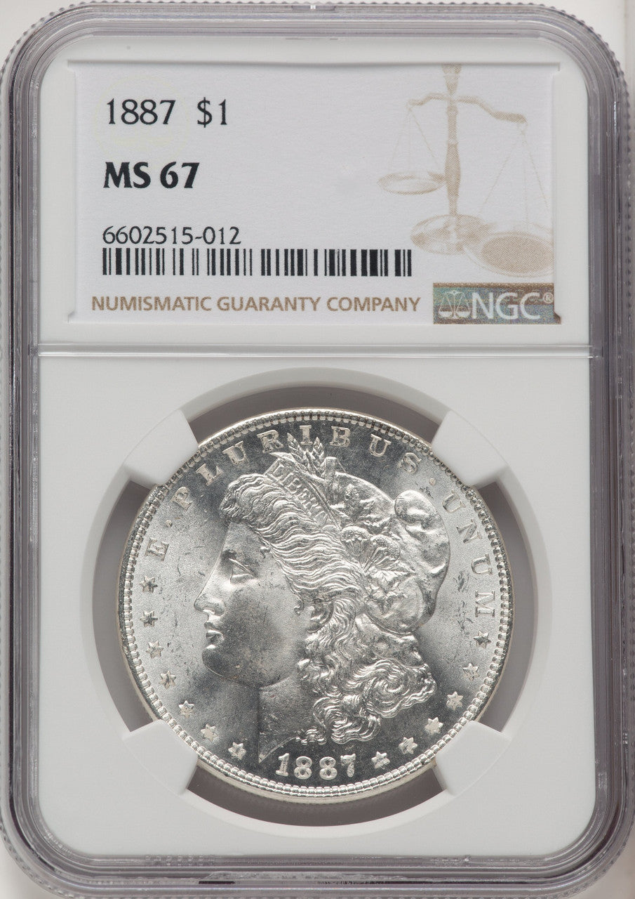1887 Morgan Dollar NGC MS67 (520445024)