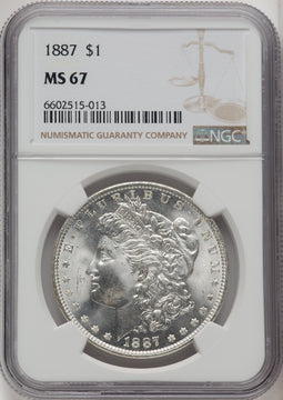 1887 Morgan Dollar NGC MS67 (520445025)