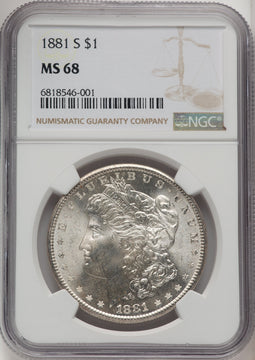 1881-S Morgan Dollar NGC MS68 (520445033)