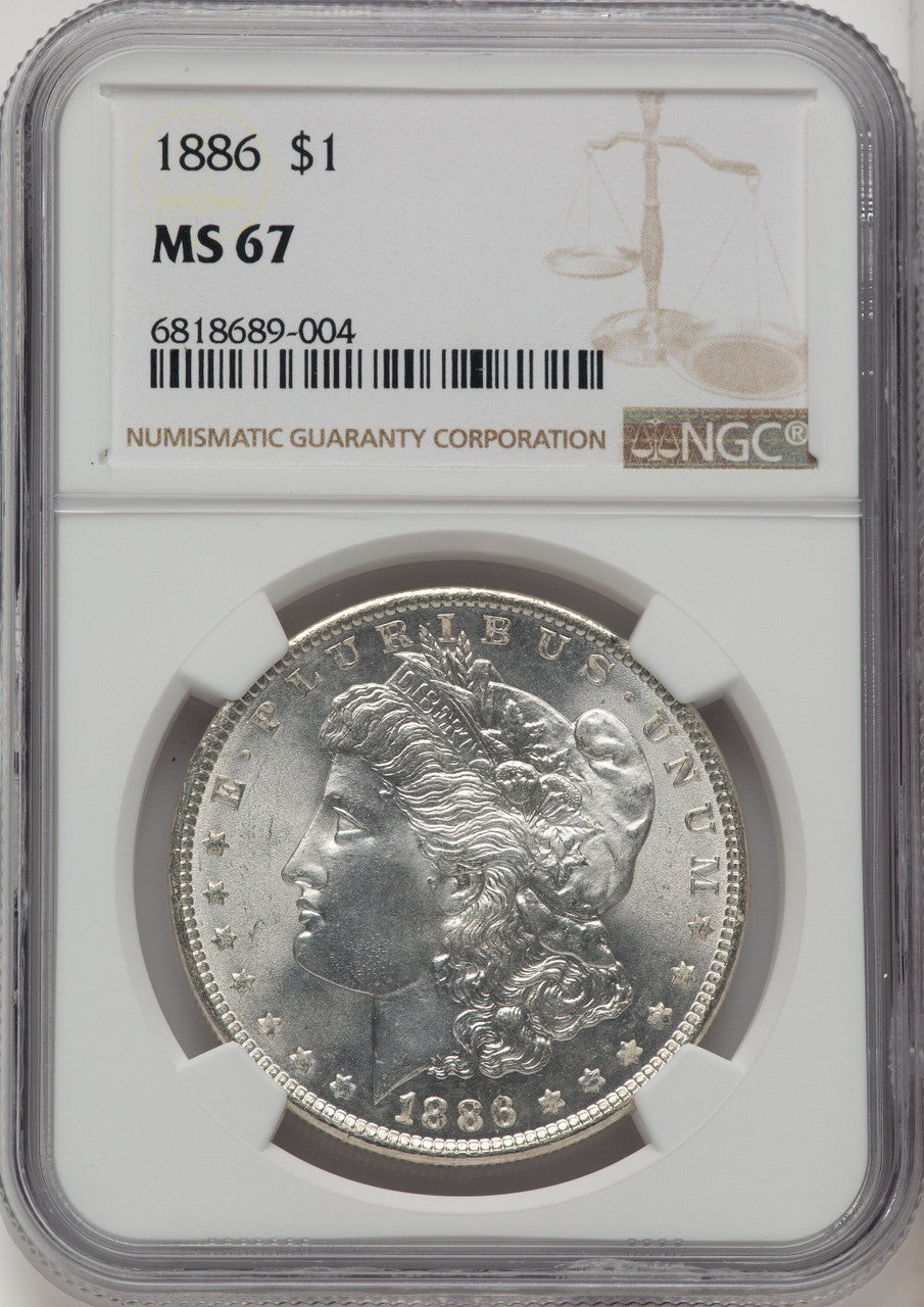 1886 Morgan Dollar NGC MS67 (520445023)