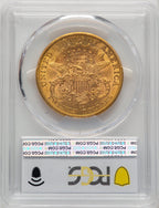 1884-CC $20 Liberty Double Eagle PCGS AU55