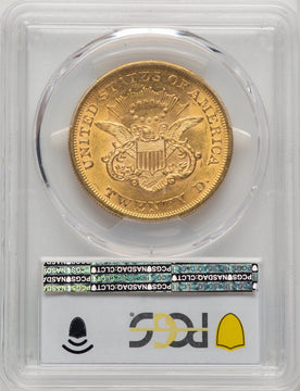 1865 $20 Liberty Double Eagle PCGS MS61