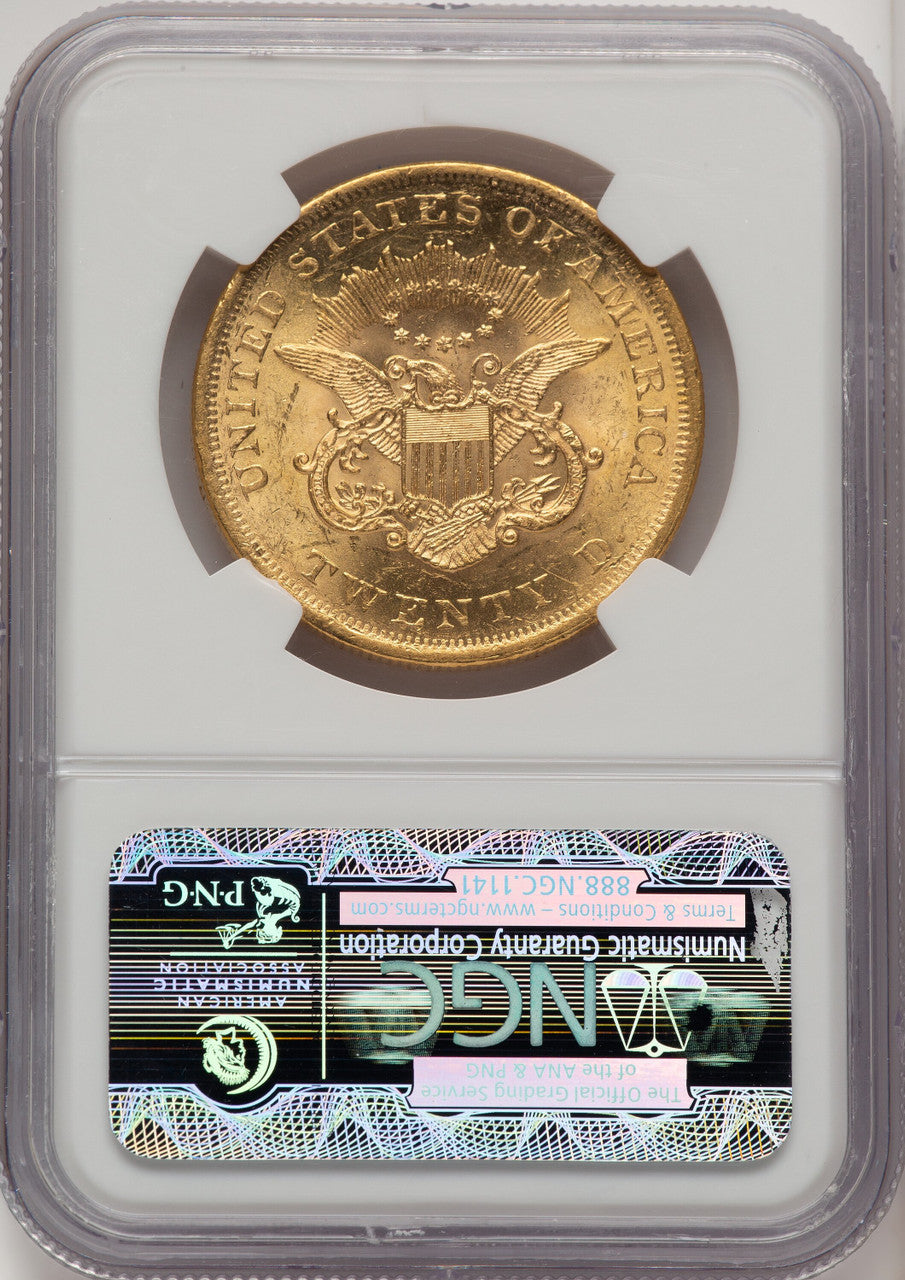 1861 $20 Liberty Double Eagle NGC MS60 (520445002)