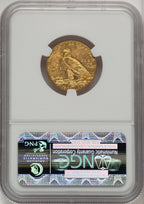 1908 $5 Indian Indian Half Eagle NGC MS64 (520445007)