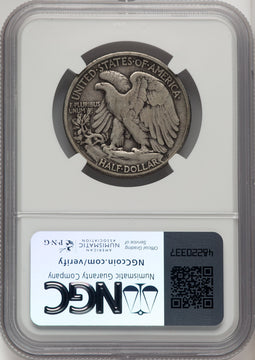 1921-D 50C Walking Liberty Half Dollar NGC 15