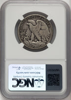 1921-D 50C Walking Liberty Half Dollar NGC 15