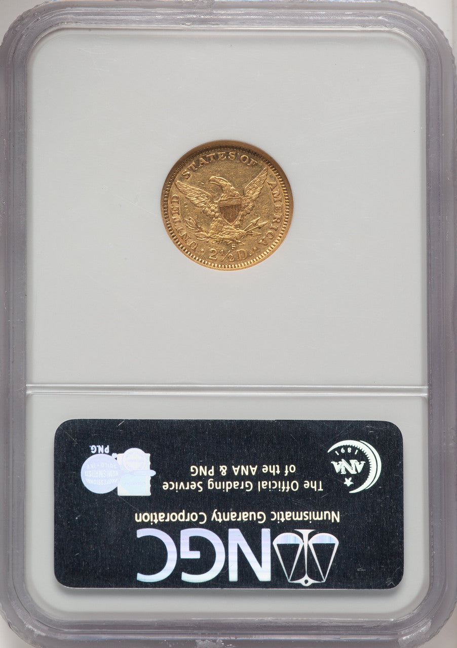 1879-S $2.50 Liberty Quarter Eagle AU55 NGC