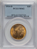 1914-D $10 Indian Eagle PCGS MS62 (506912031)