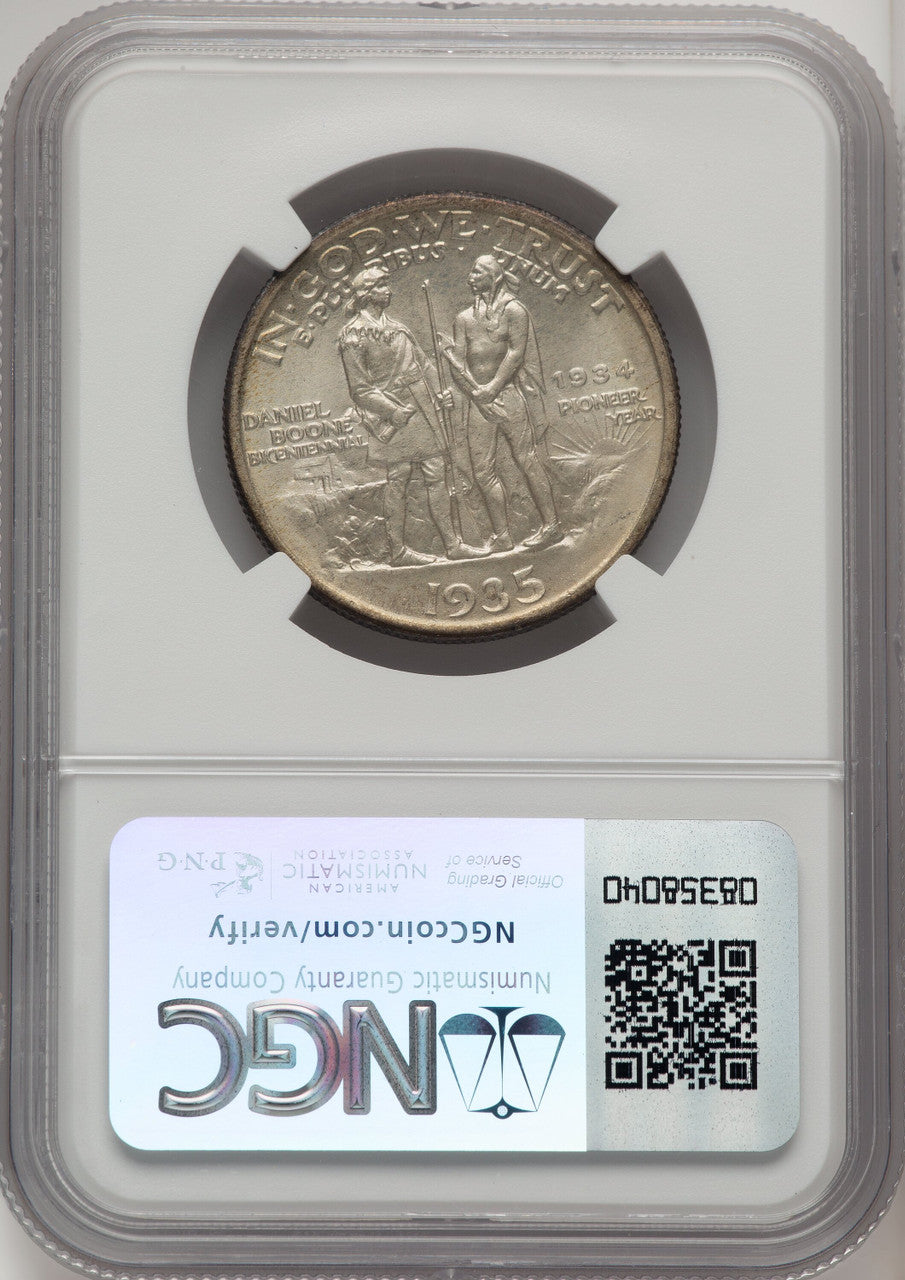 1935/34 50C Boone Commemorative Silver NGC MS67