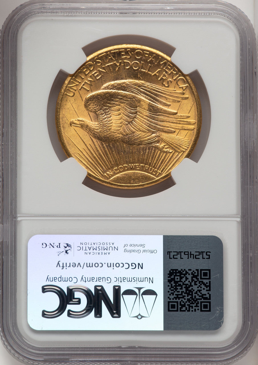 1926-S $20 Brown Label Saint-Gaudens Double Eagle NGC MS64