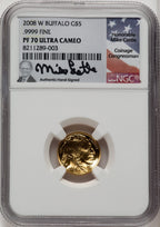 2008-W Proof Gold Buffalo 1.85 oz 1.85 oz Mike Castle NGC MS70