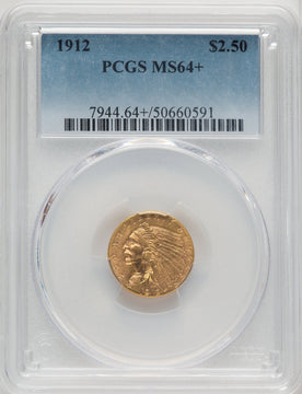 1912 $2.50 Indian Quarter Eagle PCGS MS64+