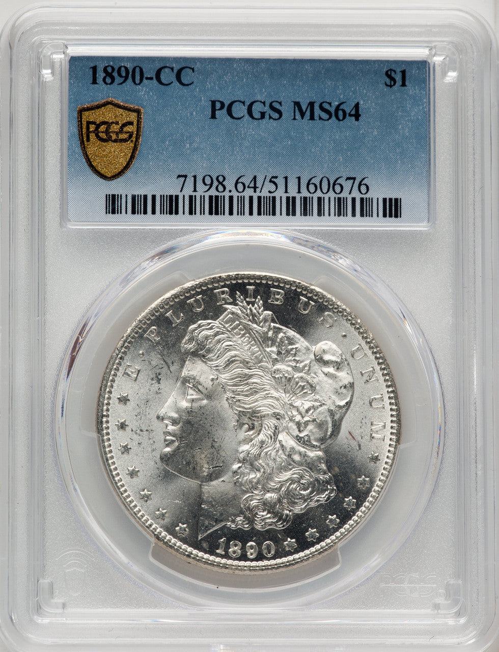 1890-CC Morgan Dollar PCGS MS64