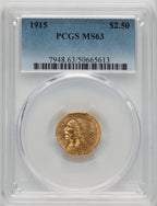 1915 $2.50 Indian Quarter Eagle PCGS MS63 (773972144)