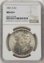 1921-S Morgan Dollar NGC MS65+