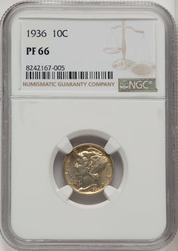 1936 10C Proof Mercury Dime NGC PR66 (772447003)