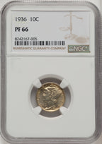 1936 10C Proof Mercury Dime NGC PR66 (772447003)