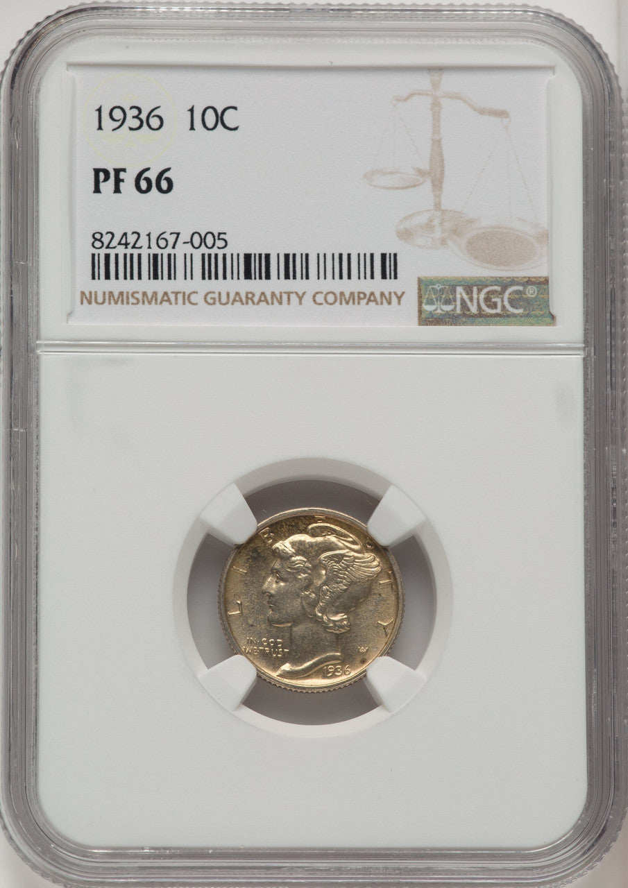 1936 10C Proof Mercury Dime NGC PR66 (772447003)