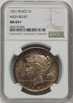 1921 Peace Dollar NGC MS65+ (773681006)