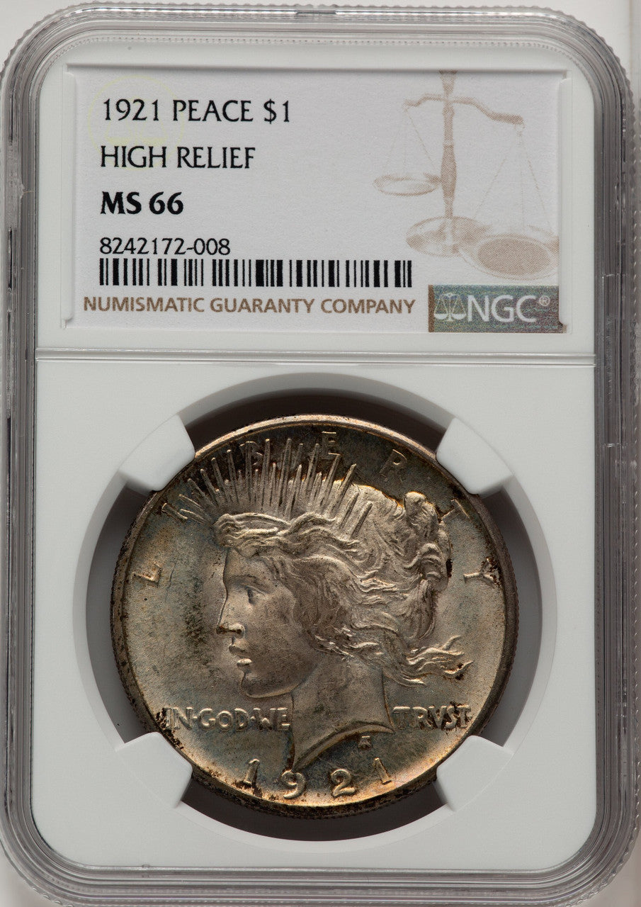 1921 Peace Dollar NGC MS66 (773683001)