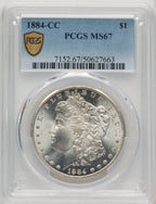 1884-CC Morgan Dollar PCGS MS67