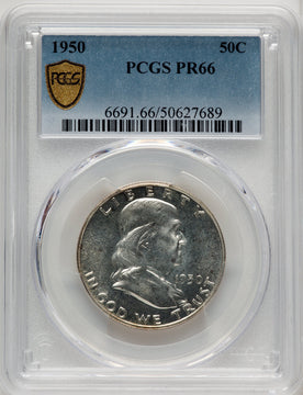 1950 50C Proof Franklin Half Dollar PCGS PR66 (774311001)