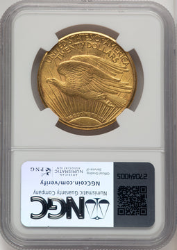 1908-S $20 Saint-Gaudens Double Eagle NGC AU58 (774252005)