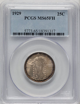 1929 25C FH Standing Liberty Quarter PCGS MS65