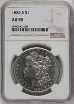 1884-S Morgan Dollar NGC AU55 (774311063)