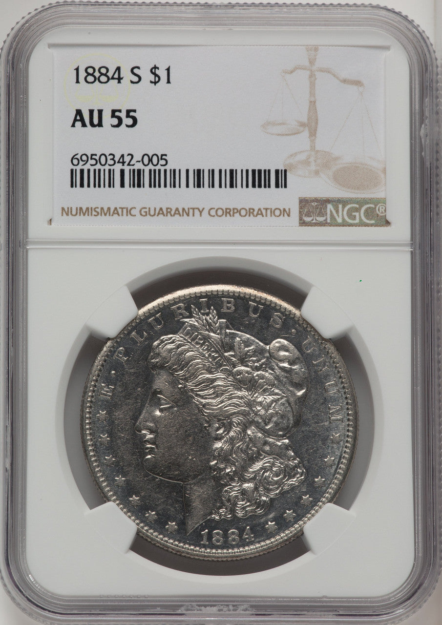 1884-S Morgan Dollar NGC AU55 (774311063)