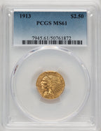 1913 $2.50 Indian Quarter Eagle PCGS MS61 (774311085)