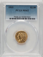 1915 $2.50 Indian Quarter Eagle PCGS MS62 (773972229)